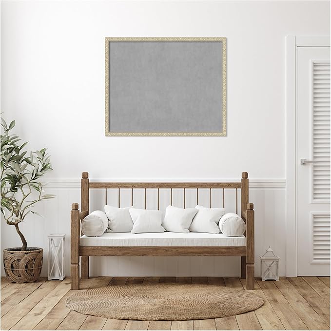 Amanti Art Silver Framed Magnetic Board 34x42 X-Large Vision Board - Image 5