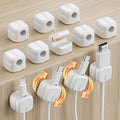 Yocice 12Pack Rotatable Cord Organizer, Spring Cable Clips Desk Cable by Yocice