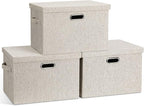 Graciadeco Large Quart Collapsible Stackable Storage Bins by GraciadecoStorage