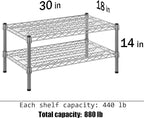 Regal Altair 18" Deep x 30" Wide x 14" Height Wire Shelving Kit | 2-Tier | NSF - Image 3
