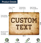 Custom Sign, Custom Street Sign, 11 Font Colors, 13 Font Styles, 4 Hole Options - Image 6