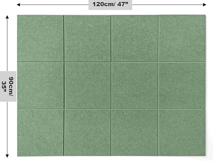 DECORITA Green Bulletin Board | Large Cork Boards Alternative - Image 2