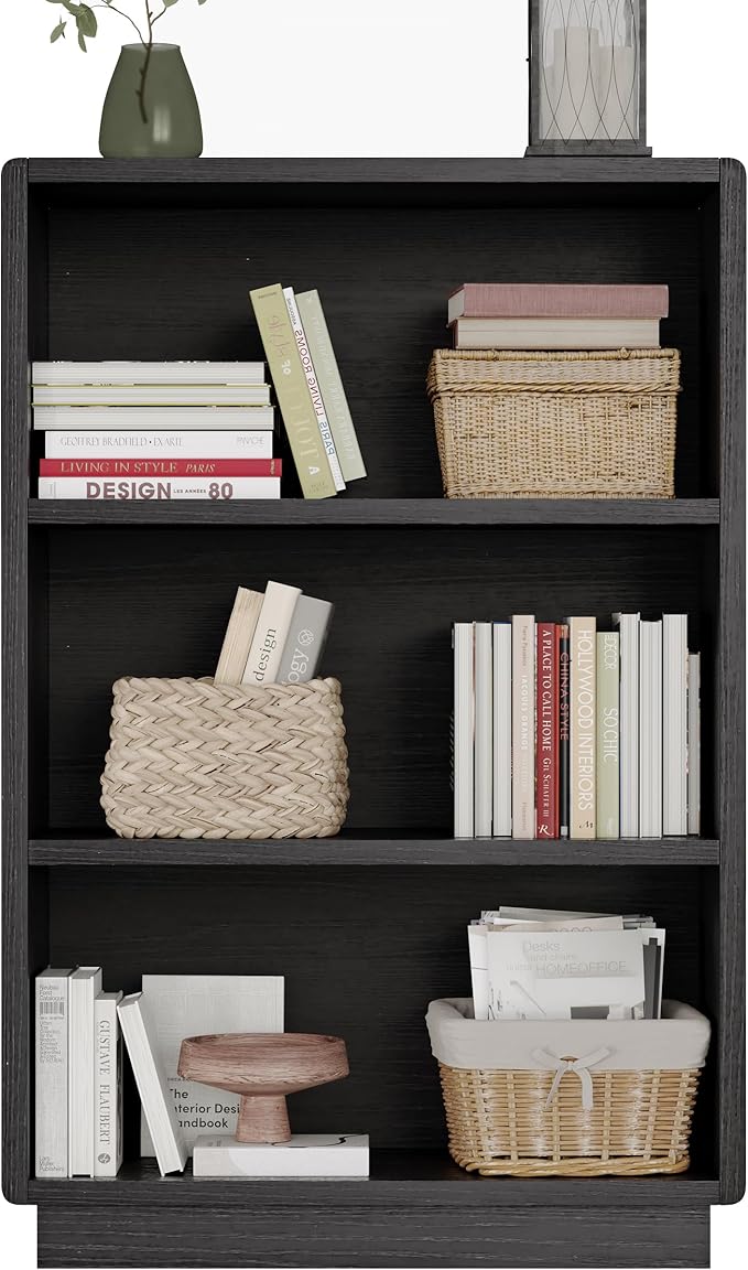 ChooChoo 3-Tier Bookcase, Wooden Bookshelf, Farmhouse Bookshelf - Image 4