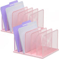 Kuntine.B Desk File Organizer Upright Mesh Desktop Organizer File Sorter Office