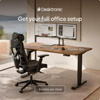 Desktronic HomePro Standing Desk 80x30 — Made in Europe, Ergonomic Sit Stand Home Office Desk, Electric Height Adjustable, Dual Motor, USB & USB-C Charging, Wobble-Free, Touchscreen, 3 Memory Presets