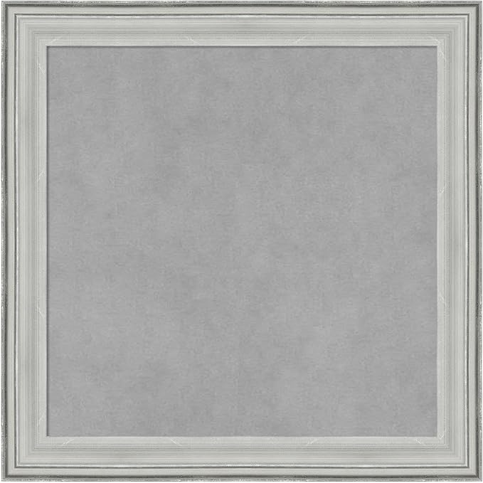 Amanti Art Silver Framed Magnetic Board 19x19 Small Vision Board by AmantiArt