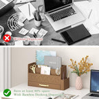 Wisuce Home Bamboo Desktop Organizer - Image 3