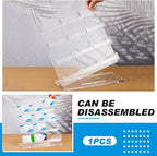 Dunzoom Business Card Holder for Desk 12 Slots Clear Gift Card Display Acrylic - Image 3