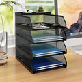 Natwind 4-Tier Desk Organizer, Stackable Paper Tray, Desk Accessories, Metal by Natwind