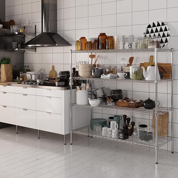 Regal Altair 21" Deep x 54" Wide x 54" Height Wire Shelving Kit | 4-Tier | NSF - Image 2