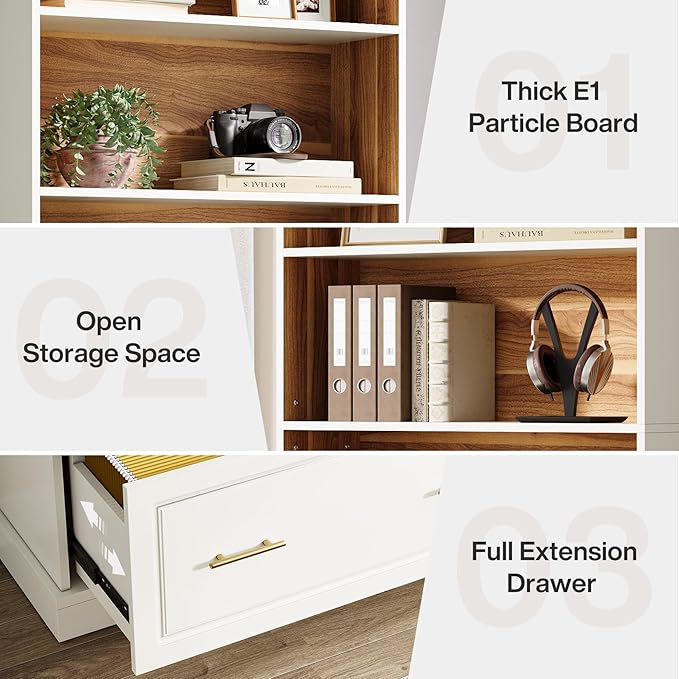 Tribesigns Way to Origin 2-Drawer Vertical File Cabinet - Image 7