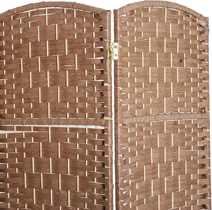 HOMCOM Room Divider, 6 Panel Folding Privacy Screen, 6FT Tall Portable Wicker - Image 6