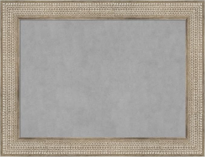 Amanti Art Silver Framed Magnetic Board 26x34 Medium Vision Board by AmantiArt