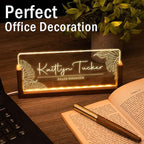 Desk Name Plate Personalized, Custom Office Light Up Name Plate - Image 3