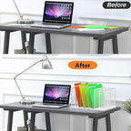 Kuntine.B Desk File Organizer Upright Mesh Desktop Organizer File Sorter Office - Image 4