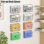 X-cosrack Detachable Hanging Wall Files Organizer & 8-Tier Metal Folder Wall - Image 5