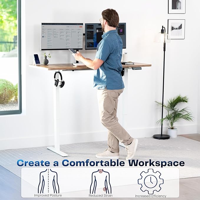 VIVO Electric 43 x 24 in Standing Desk, Memory Height Adjustment, 1B Series - Image 4