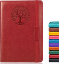 Biuwory Lined Journal Notebook for Women Men, 256 Pages A5 Hardcover Leather by Biuwory