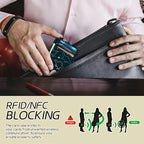 BWEGRHE Small Travel Wallets, Fun Dinosaurs Slim Minimalist Front Pocket Wallet - Image 3