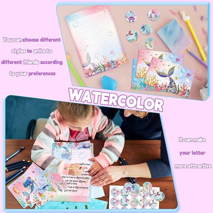 TaoBary 160 Pcs Stationery Paper Set 50 Double Sided Stationery Papers - Image 6