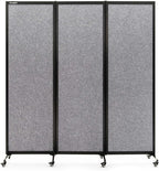Upgrade Version Room Partition and Divider, Freestanding Rolling Dividers by StrongBird