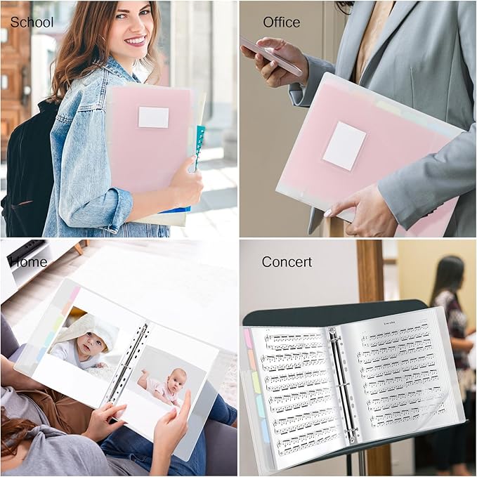 Uquelic 50-Pocket Clear Binder - Image 9