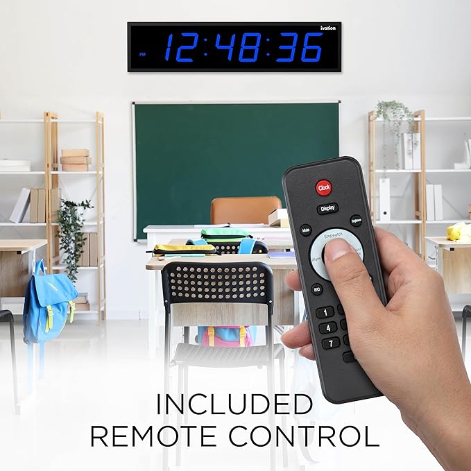 Ivation Huge Oversized 60" Large Digital LED Clock | Big Digital Clock - Image 6