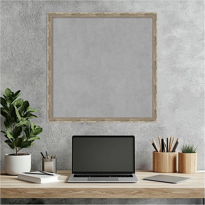 Amanti Art Silver Framed Magnetic Board 22x22 Medium Vision Board - Image 7