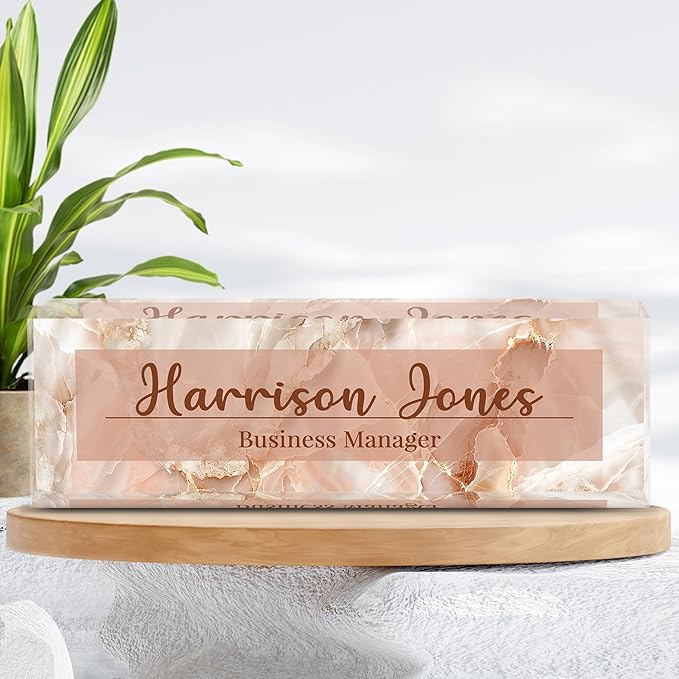 Personalized Name Plate for Desk, Custom Desk Name Plate, Acrylic Name Plate - Image 7
