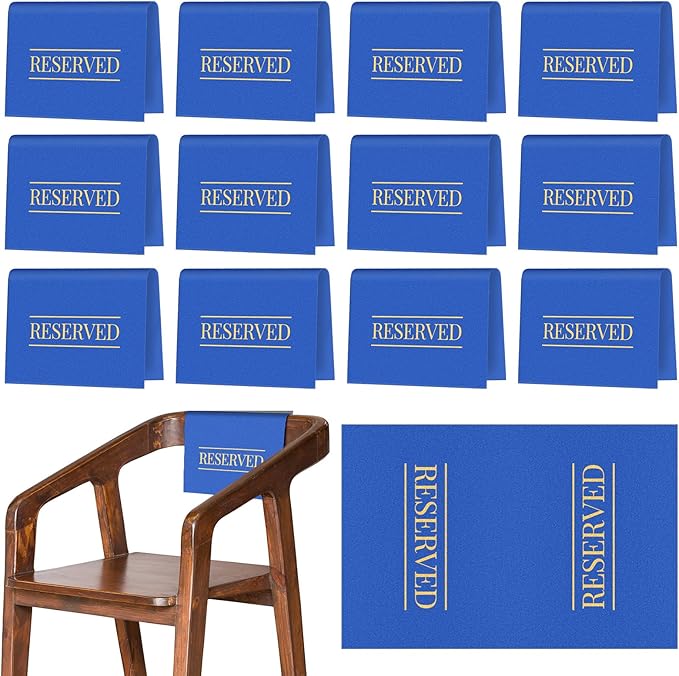 Buryeah 12 Pcs Reserved Seating Signs by Buryeah
