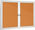 Enclosed Bulletin Board with Locking Door, Outdoor Bulletin Board Weatherproof by Unknown