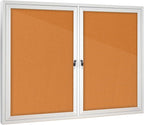 Enclosed Bulletin Board with Locking Door, Outdoor Bulletin Board Weatherproof by Unknown