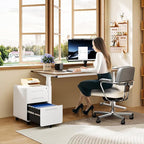 MIIIKO Mobile Filing Cabinet 3 Drawer, Filing Cabinets - Image 6
