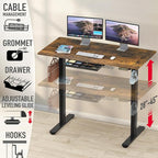 SHW 55 x 28 Inches Electric Height Adjustable Standing Desk - Image 4
