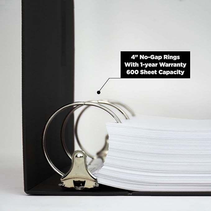 Carstens 4-Inch Heavy Duty Round Ring Binder - Image 2