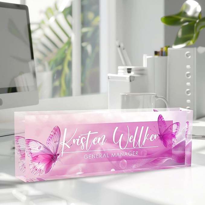 Custom Office Name Plate for Desk, Desk Name Plate Personalized, Personalized - Image 2