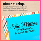 ExcelMark Personalized Return Address Stamp – Custom Self Inking Rubber Stamp - Image 4