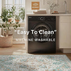 GENIMO 7'6''x9'6'' Area Rugs for Living Room, Machine Washable Non Slip Vintage - Image 5