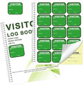 1 Pack Visitor Badges with Carbon Copy Visitor Stickers Letter Size Visitor Log by Unknown