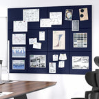 Neatsure Large Cork Board for Wall, 12 Panels Felt Tiles Tack Push Pin Board - Image 5