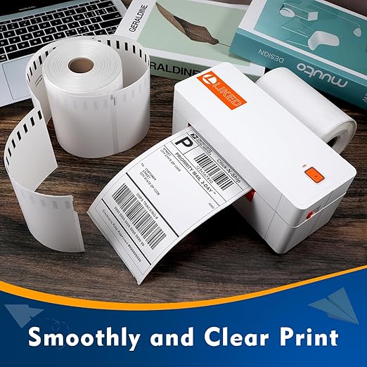 L LIKED 880 PCS 4"x 6" Direct Thermal Labels White Perforated Shipping Label - Image 4