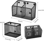 Neudeco Locker Shelf Organizer, Magnetic Pencil Holder, Metal Storage Basket - Image 2