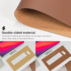 AFIING Dual-Sided Desk Pad, Natural Cork & PU Leather, Desk Mat Protector - Image 3