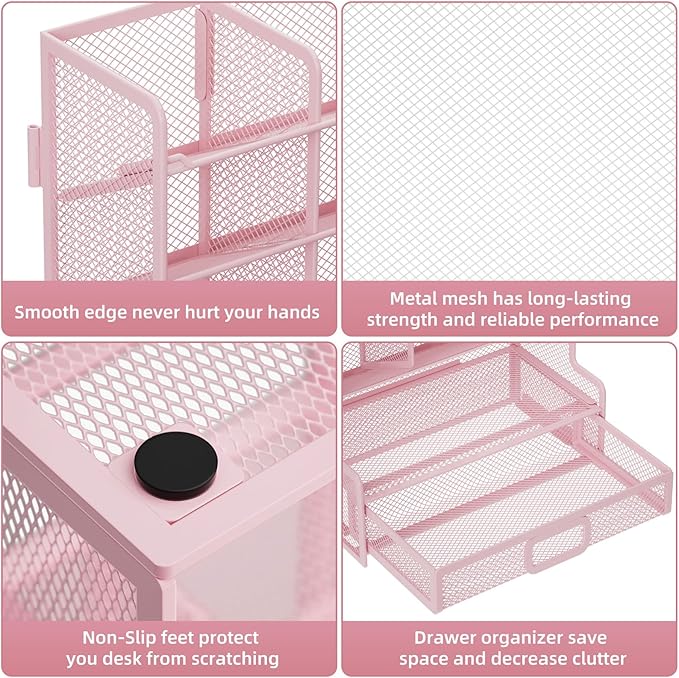 Marbrasse Larger Mesh Desk Organizer - Image 6