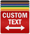 Custom Arrow, Custom Directional Sign, Two way Arrow, 24x30 Inches, 3M EGP by MySignCenter