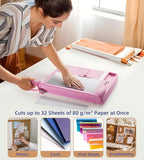 Firbon 12" Guillotine Paper Cutter, Heavy Duty 30-Sheet Capacity Trimmer - Image 4