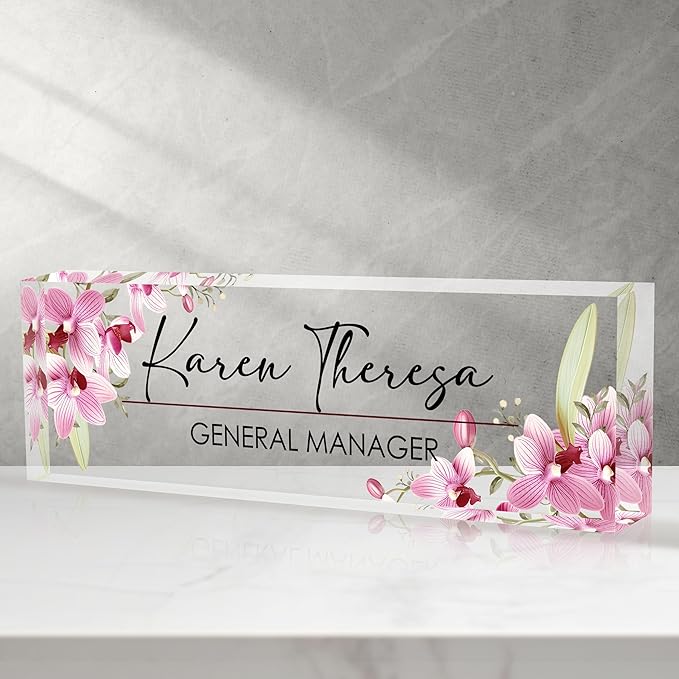 Custom Office Name Plate, Personalized Gifts by Unknown