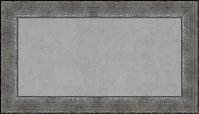 Amanti Art Silver Framed Magnetic Board 16x28 Small Vision Board by AmantiArt