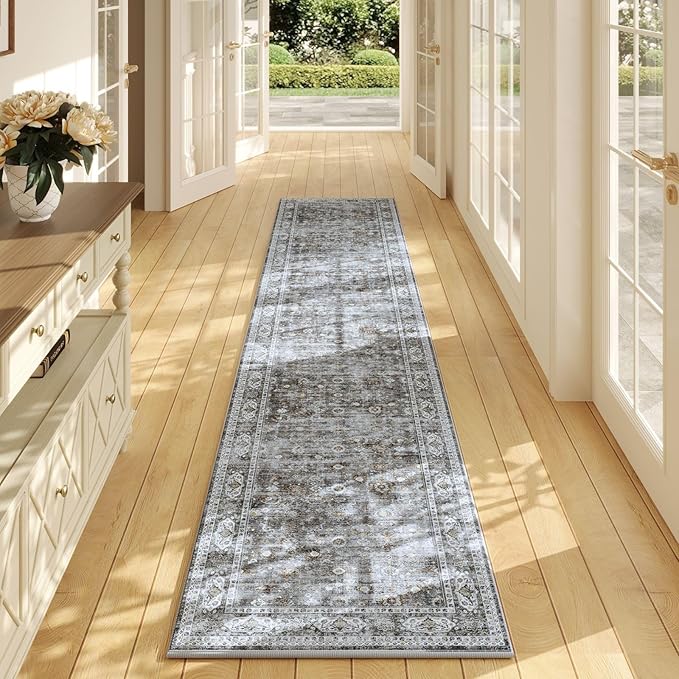 Runners for Hallways Kitchen Runner Rug Non Slip 2'x10' Long Washable Rugs by Rugcomf