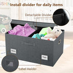 Graciadeco 75 Quarts Extra Large Decorative Storage Bins - Image 5